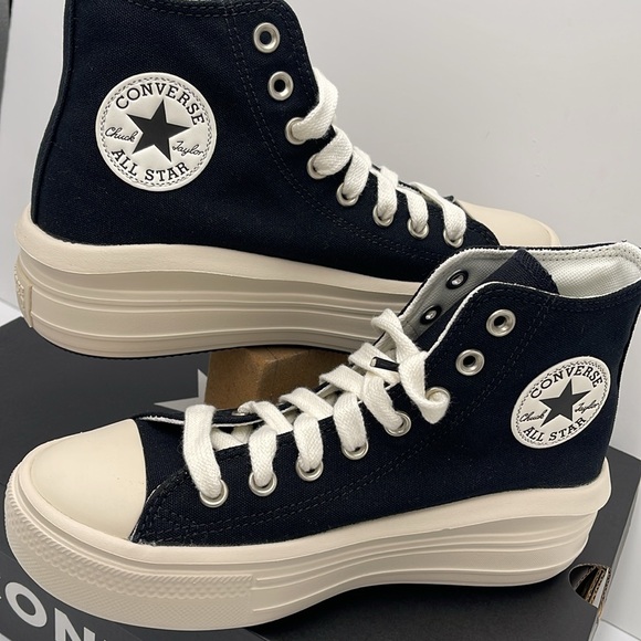 Converse WMNS A09899C CTAS MOVE HI
BLACK/NATURAL IVORY/EGRET Platforms Sneakers - Picture 10 of 16